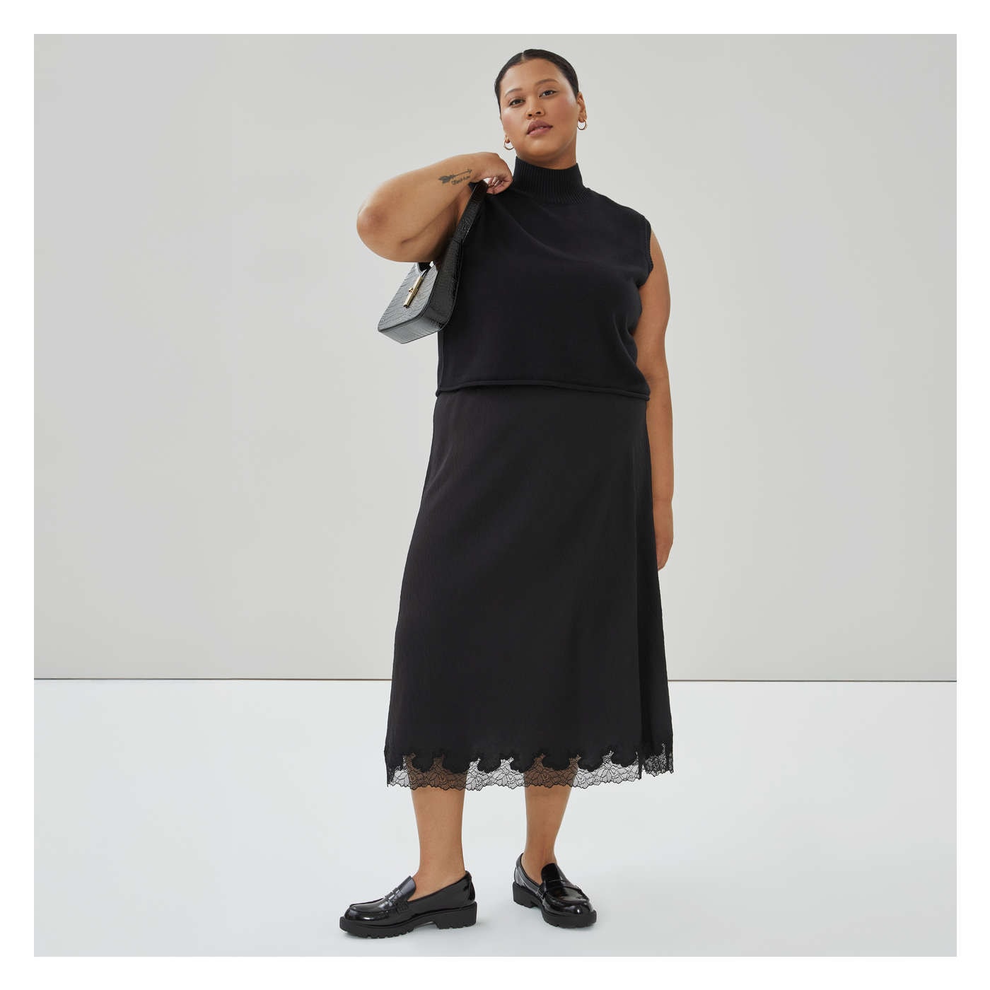 Joe Fresh Women+ Mock Neck Sweater Tank - 1 ea | Fortinos